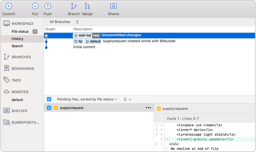 sourcetree update git version